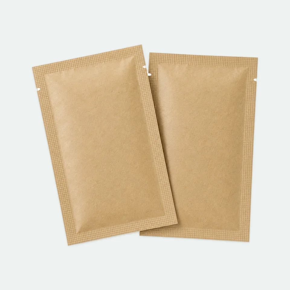 Salviette umidificate spesse personalizzate in bustina kraft, 140×93 mm: Altra vista