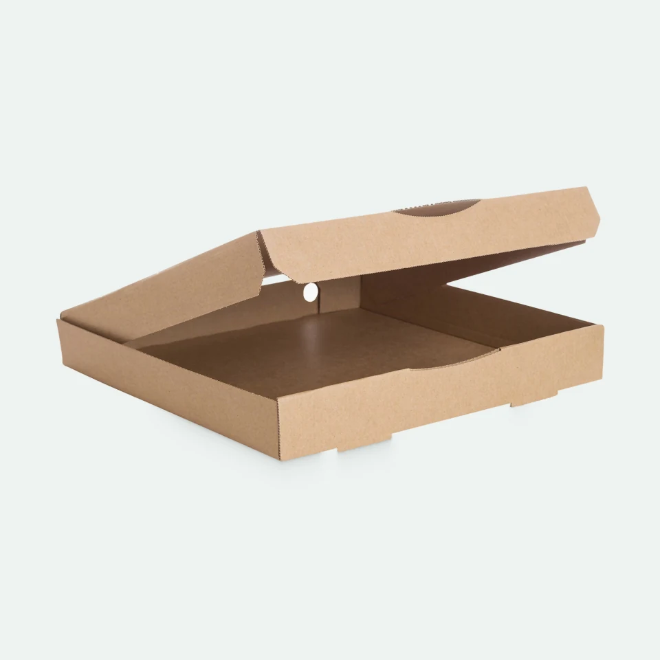 Cartone pizza personalizzato con stampa digitale, ondulato kraft onda E: Altra vista